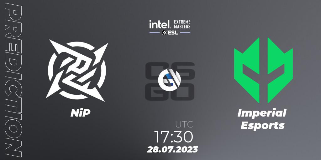 NiP - Imperial Esports: прогноз. 28.07.2023 at 17:55, Counter-Strike (CS2), IEM Cologne 2023 - Play-In
