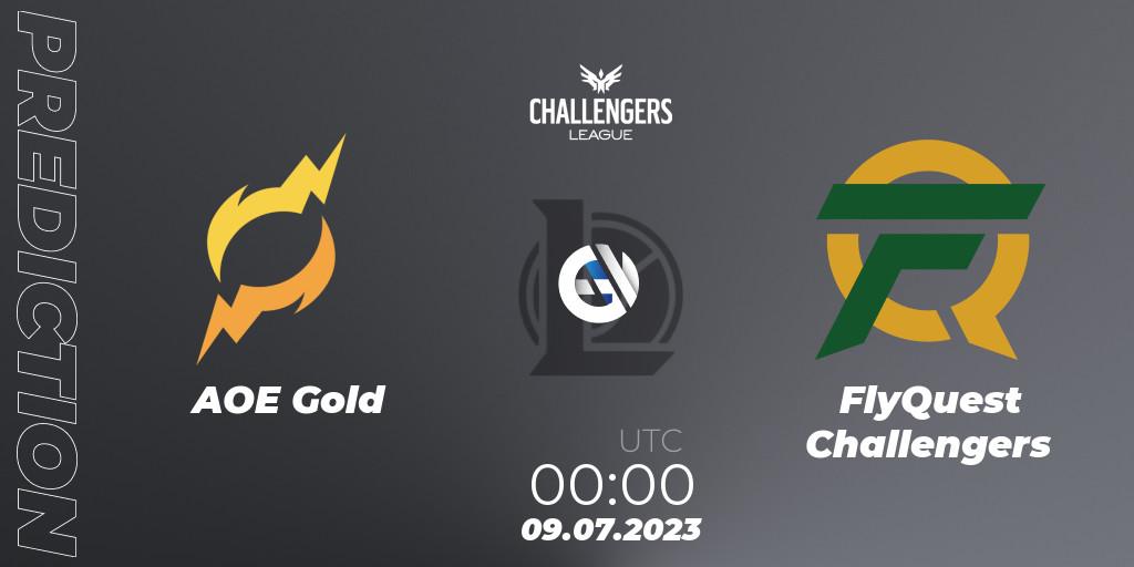 AOE Gold - FlyQuest Challengers: прогноз. 09.07.2023 at 00:00, LoL, North American Challengers League 2023 Summer - Group Stage