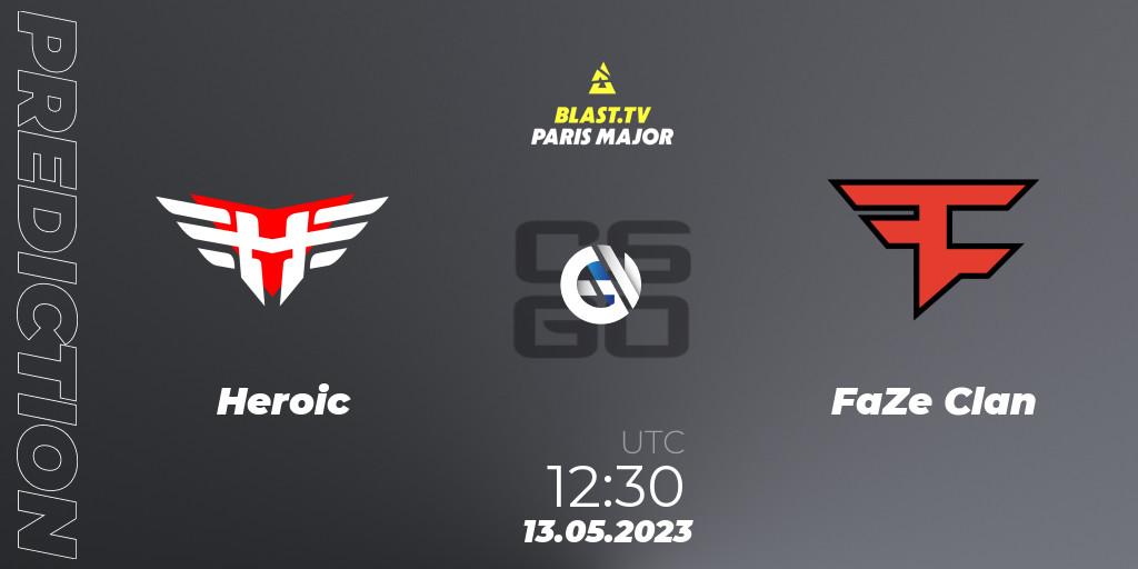 Heroic - FaZe Clan: прогноз. 13.05.2023 at 11:50, Counter-Strike (CS2), BLAST Paris Major 2023