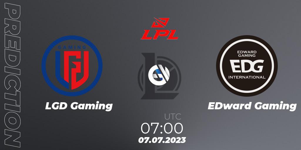 LGD Gaming - EDward Gaming: прогноз. 07.07.23, LoL, LPL Summer 2023 Regular Season