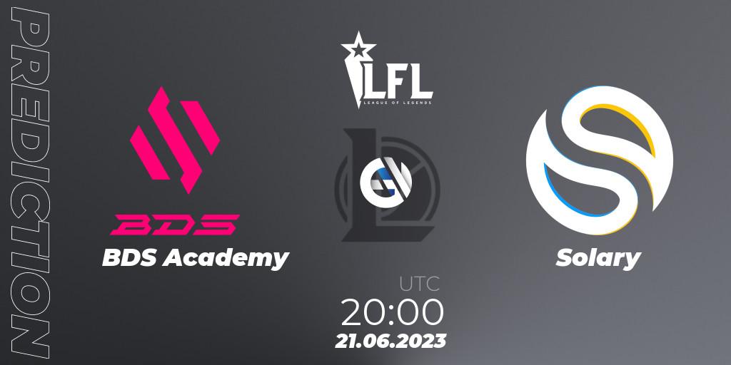 BDS Academy - Solary: прогноз. 21.06.2023 at 20:00, LoL, LFL Summer 2023 - Group Stage