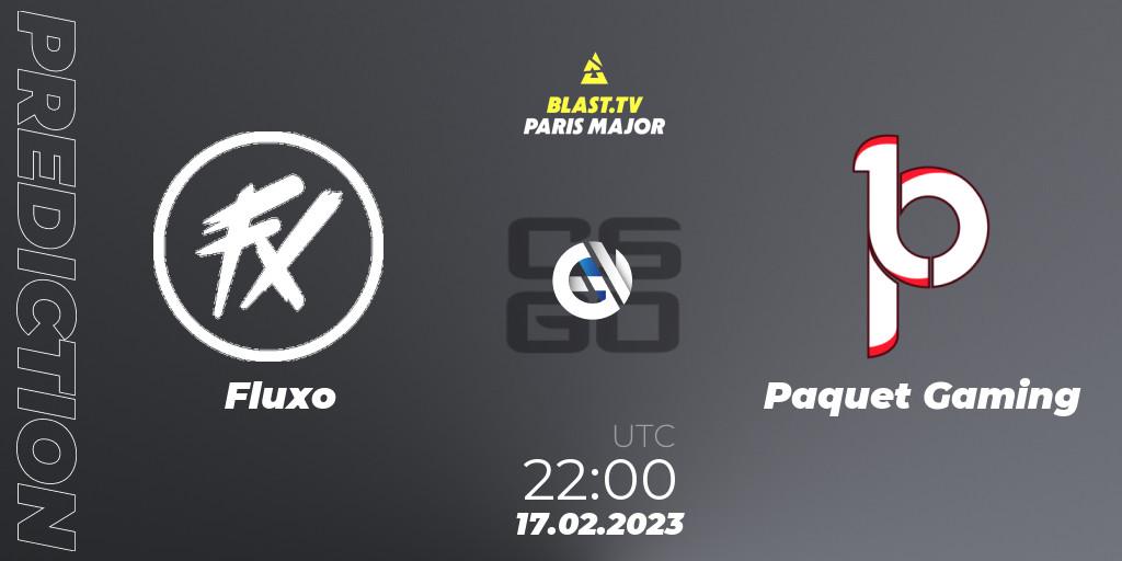 Fluxo - Paquetá Gaming: прогноз. 17.02.2023 at 22:30, Counter-Strike (CS2), BLAST.tv Paris Major 2023 South America RMR Closed Qualifier