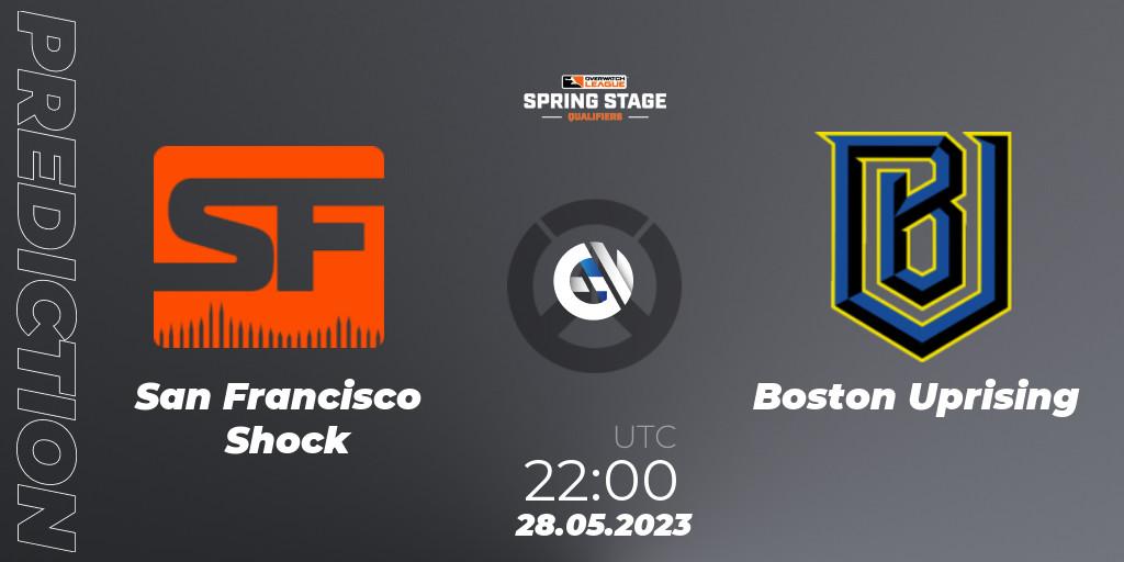 San Francisco Shock - Boston Uprising: прогноз. 28.05.2023 at 22:00, Overwatch, OWL Stage Qualifiers Spring 2023 West