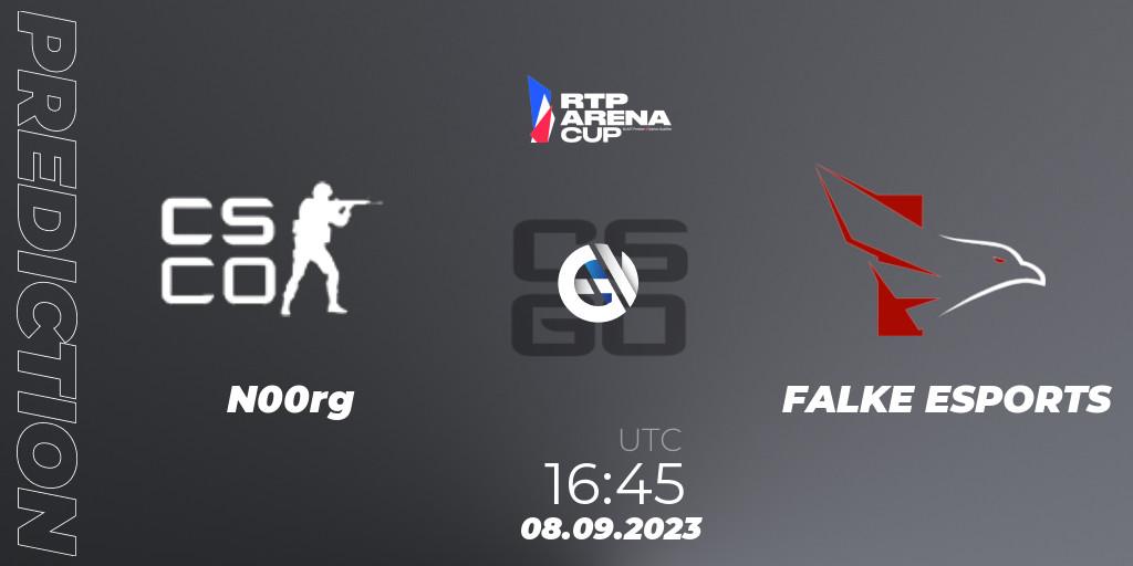 N00rg - FALKE ESPORTS: прогноз. 08.09.23, CS2 (CS:GO), RTP Arena Cup 2023