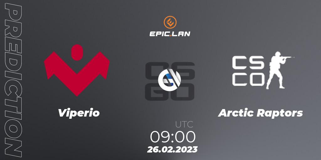 Viperio - Arctic Raptors: прогноз. 26.02.2023 at 09:00, Counter-Strike (CS2), EPIC.LAN 38