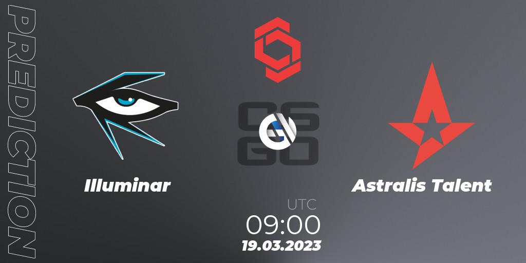 Illuminar - Astralis Talent: прогноз. 19.03.2023 at 09:00, Counter-Strike (CS2), CCT Central Europe Series #5