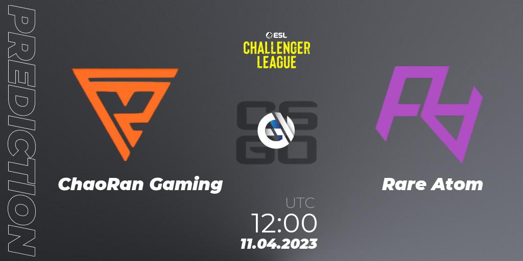 ChaoRan Gaming - Rare Atom: прогноз. 11.04.2023 at 12:00, Counter-Strike (CS2), ESL Challenger League Season 45: Asia-Pacific