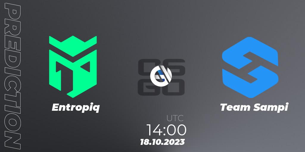 Entropiq - Team Sampi: прогноз. 18.10.2023 at 14:10, Counter-Strike (CS2), YaLLa Compass 2024