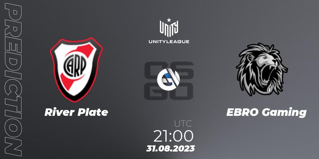 River Plate - EBRO Gaming: прогноз. 31.08.2023 at 21:00, Counter-Strike (CS2), LVP Unity League Argentina 2023