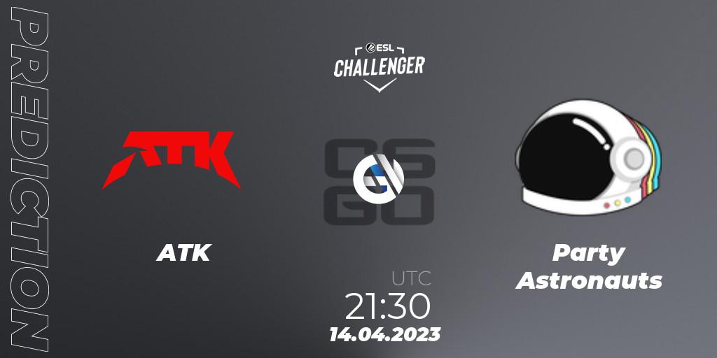 ATK - Party Astronauts: прогноз. 14.04.2023 at 21:30, Counter-Strike (CS2), ESL Challenger Katowice 2023: North American Qualifier
