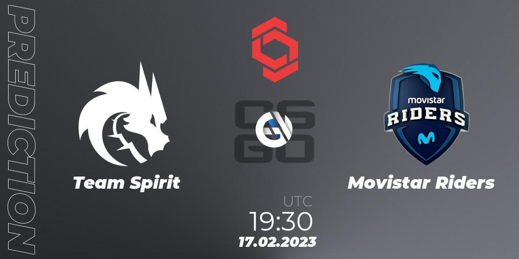 Team Spirit - Movistar Riders: прогноз. 17.02.2023 at 20:10, Counter-Strike (CS2), CCT Central Europe Series Finals #1