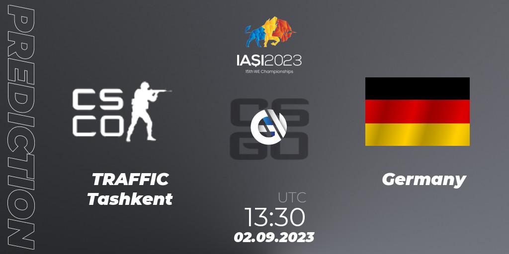 TRAFFIC Tashkent - Germany: прогноз. 02.09.2023 at 12:45, Counter-Strike (CS2), IESF World Esports Championship 2023