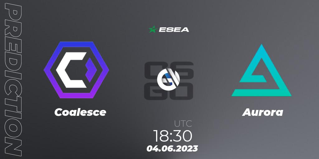 Coalesce - Aurora: прогноз. 04.06.23, CS2 (CS:GO), ESEA Advanced Season 45 Europe