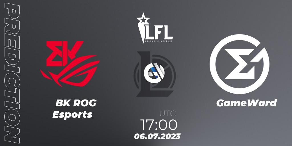 BK ROG Esports - GameWard: прогноз. 06.07.2023 at 16:00, LoL, LFL Summer 2023 - Group Stage