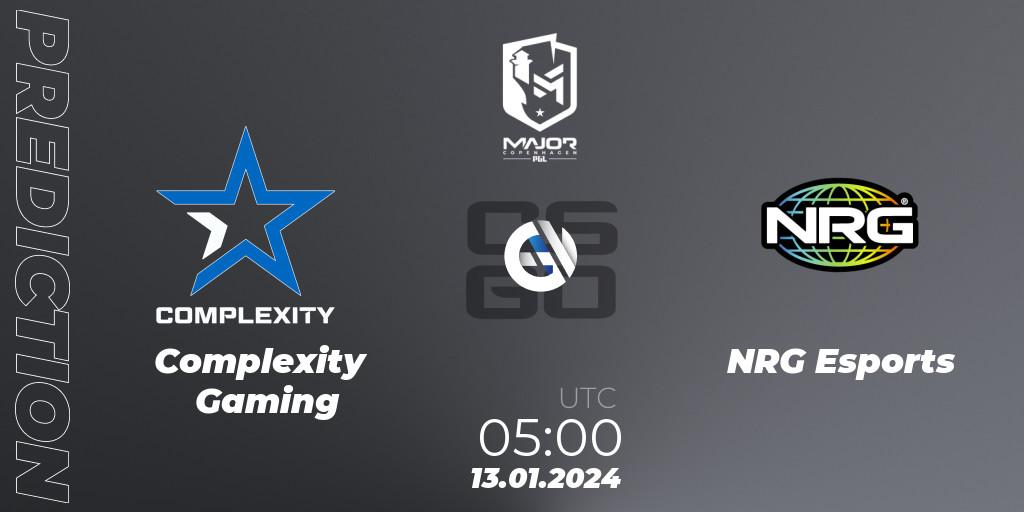 Complexity Gaming - NRG Esports: прогноз. 13.01.2024 at 05:10, Counter-Strike (CS2), PGL CS2 Major Copenhagen 2024 North America RMR Closed Qualifier