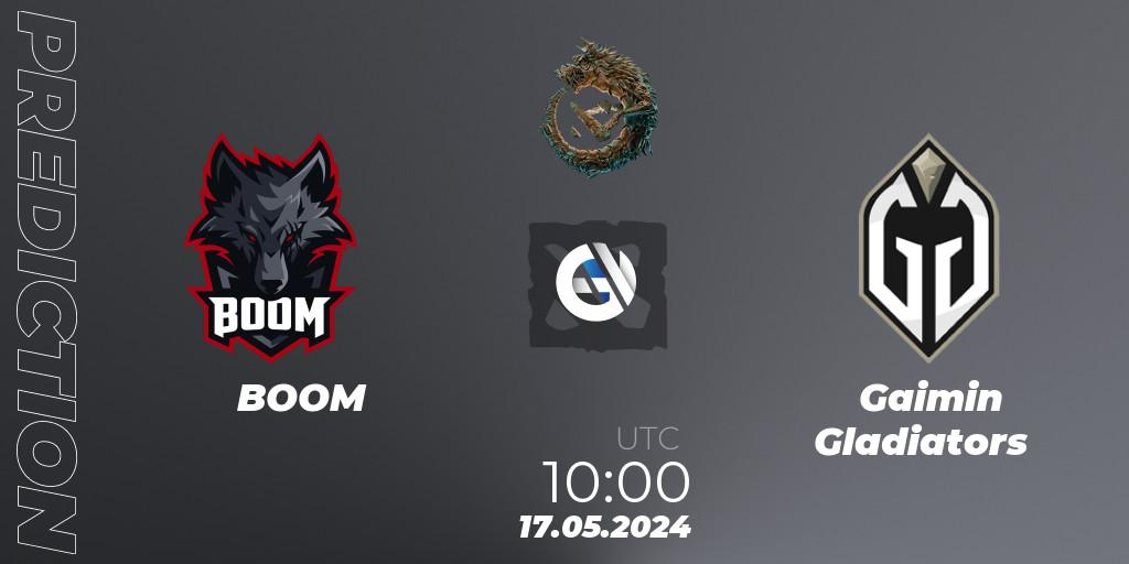 BOOM - Gaimin Gladiators: прогноз. 17.05.2024 at 12:00, Dota 2, PGL Wallachia Season 1