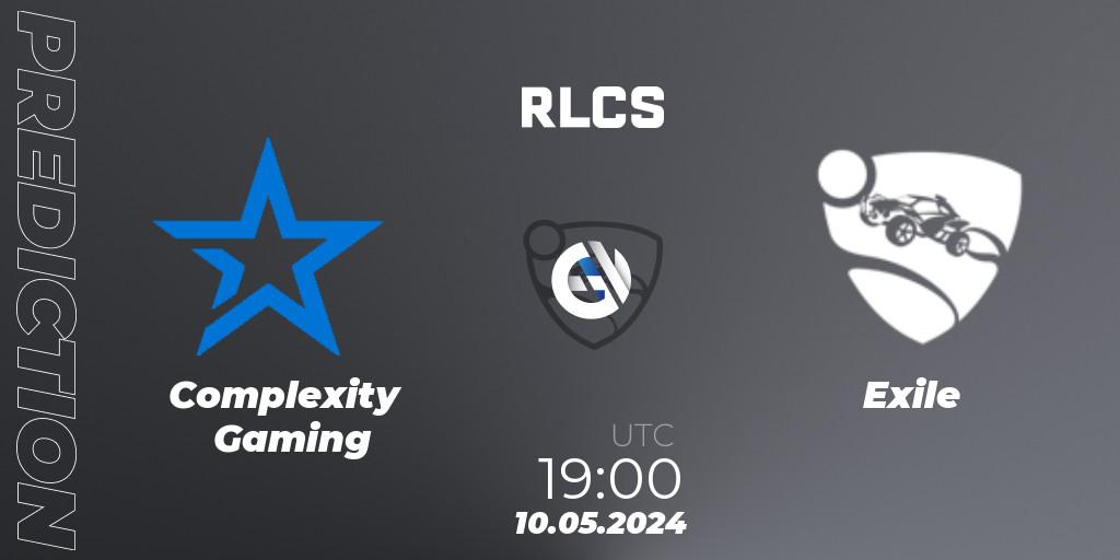 Complexity Gaming - Exile: прогноз. 10.05.2024 at 19:00, Rocket League, RLCS 2024 - Major 2: SAM Open Qualifier 5