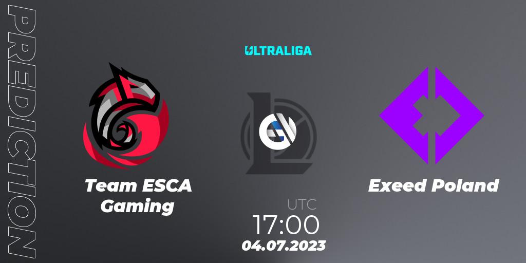 Team ESCA Gaming - Exeed Poland: прогноз. 04.07.23, LoL, Ultraliga Season 10 2023 Regular Season