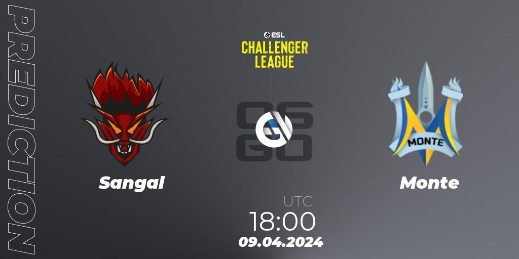 Sangal - Monte: прогноз. 12.04.24, CS2 (CS:GO), ESL Challenger League Season 47: Europe
