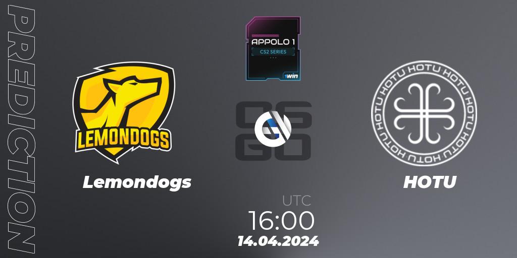 Lemondogs - HOTU: прогноз. 14.04.2024 at 16:00, Counter-Strike (CS2), Appolo1 Series: Phase 1
