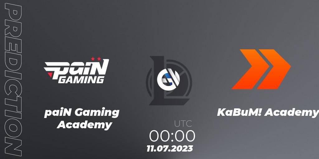 paiN Gaming Academy - KaBuM! Academy: прогноз. 11.07.2023 at 00:00, LoL, CBLOL Academy Split 2 2023 - Group Stage