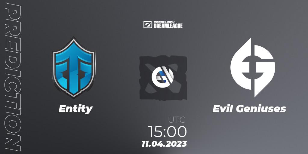 Entity - Evil Geniuses: прогноз. 11.04.2023 at 15:00, Dota 2, DreamLeague Season 19 - Group Stage 1