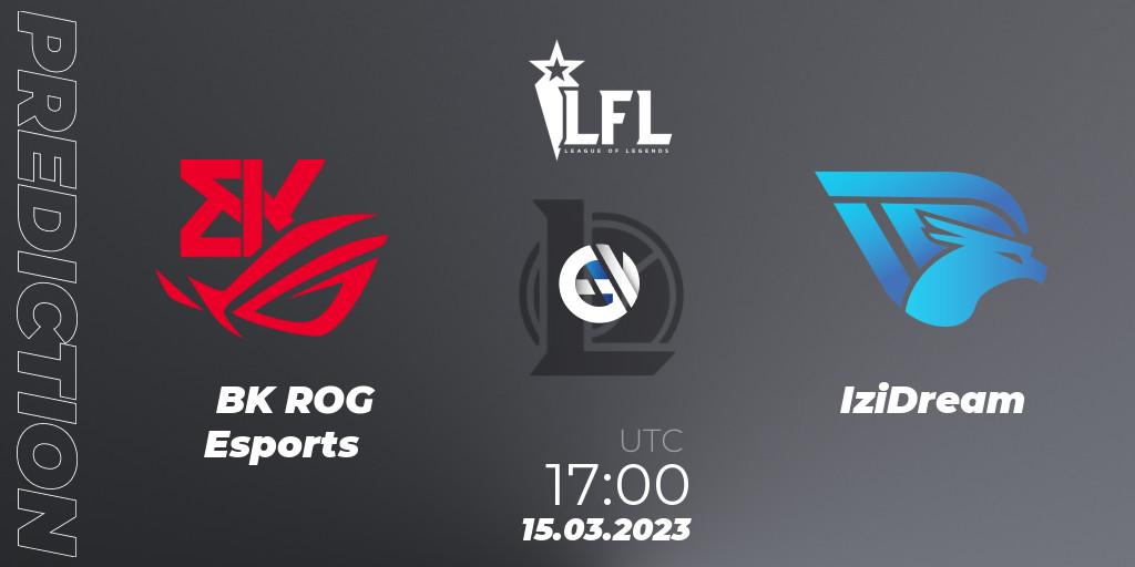 BK ROG Esports - IziDream: прогноз. 15.03.23, LoL, LFL Spring 2023 - Group Stage