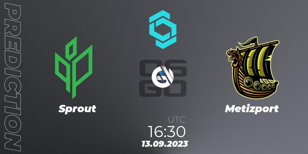 Sprout - Metizport: прогноз. 13.09.2023 at 16:30, Counter-Strike (CS2), CCT North Europe Series #8: Closed Qualifier