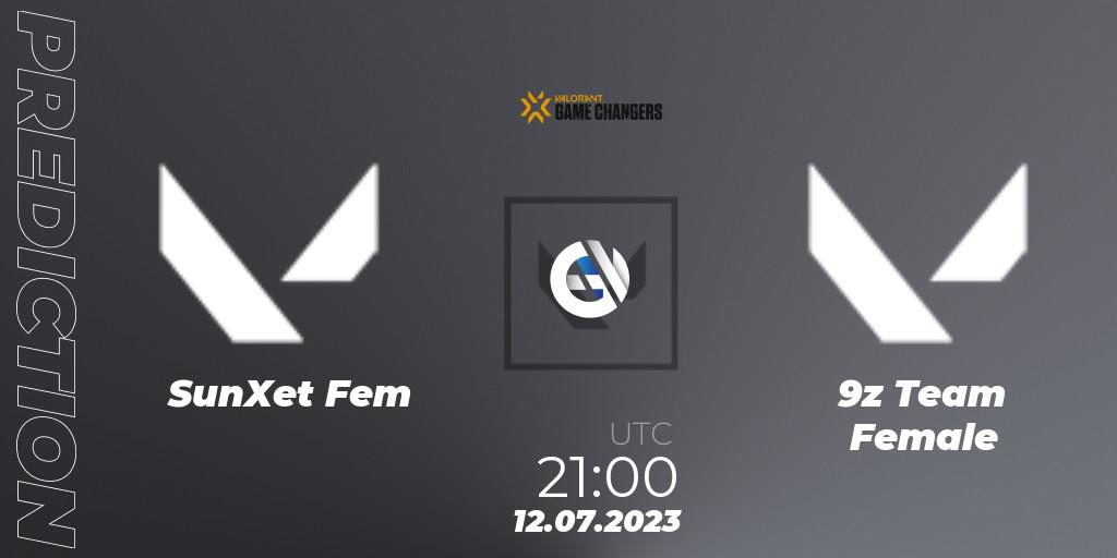 SunXet Fem - 9z Team Female: прогноз. 12.07.2023 at 22:00, VALORANT, VCT 2023: Game Changers Latin America South