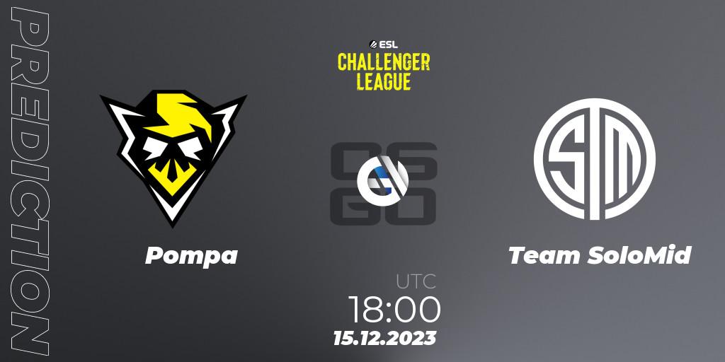 Pompa - Team SoloMid: прогноз. 15.12.2023 at 18:00, Counter-Strike (CS2), ESL Challenger League Season 46 Relegation: Europe