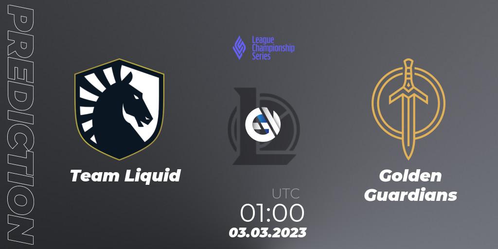 Team Liquid - Golden Guardians: прогноз. 03.03.2023 at 01:00, LoL, LCS Spring 2023 - Group Stage