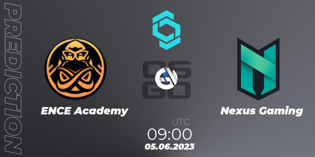ENCE Academy - Nexus Gaming: прогноз. 05.06.23, CS2 (CS:GO), CCT North Europe Series 5