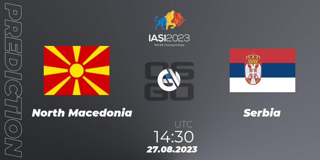 North Macedonia - Serbia: прогноз. 27.08.2023 at 19:30, Counter-Strike (CS2), IESF World Esports Championship 2023