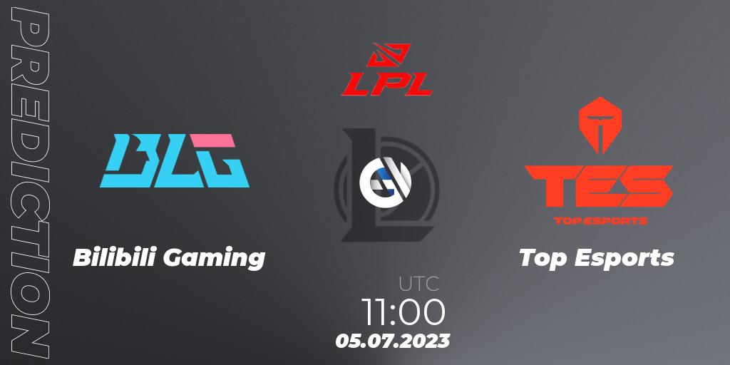 Bilibili Gaming - Top Esports: прогноз. 05.07.2023 at 11:00, LoL, LPL Summer 2023 Regular Season