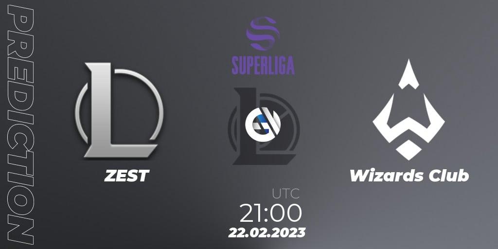 ZEST - Wizards Club: прогноз. 22.02.2023 at 21:00, LoL, LVP Superliga 2nd Division Spring 2023 - Group Stage