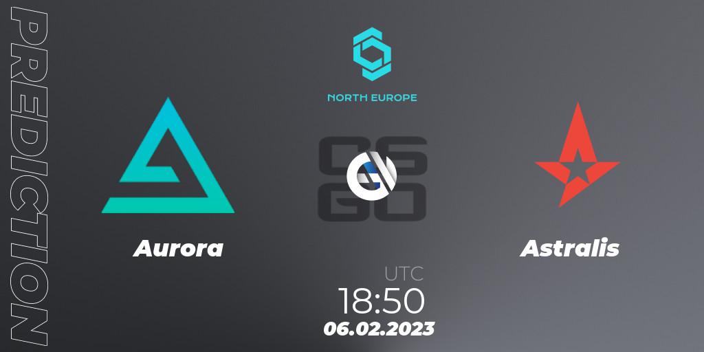 Aurora - Astralis: прогноз. 06.02.2023 at 18:50, Counter-Strike (CS2), CCT North Europe Series #3