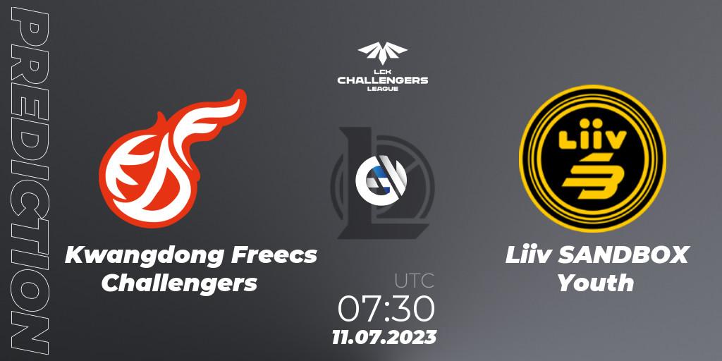Kwangdong Freecs Challengers - Liiv SANDBOX Youth: прогноз. 11.07.23, LoL, LCK Challengers League 2023 Summer - Group Stage