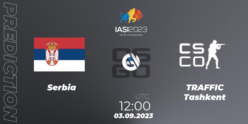 Serbia - TRAFFIC Tashkent: прогноз. 03.09.2023 at 12:00, Counter-Strike (CS2), IESF World Esports Championship 2023