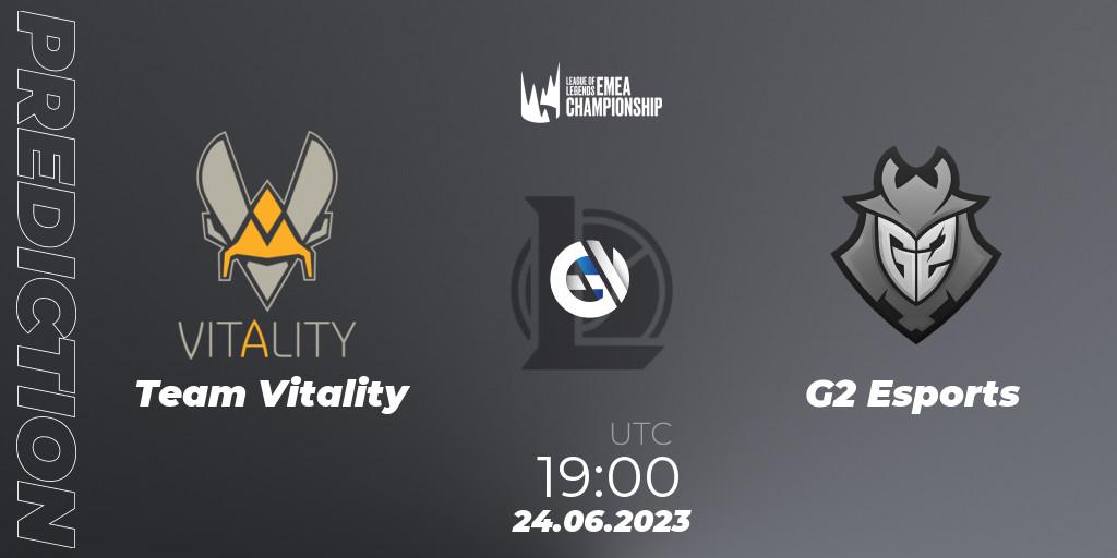 Team Vitality - G2 Esports: прогноз. 24.06.2023 at 19:00, LoL, LEC Summer 2023 - Regular Season