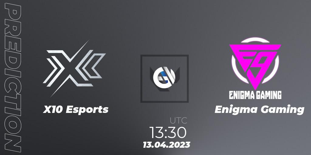 X10 Esports - Enigma Gaming: прогноз. 13.04.23, VALORANT, VALORANT Challengers 2023: Malaysia & Singapore Split 2 - Group stage