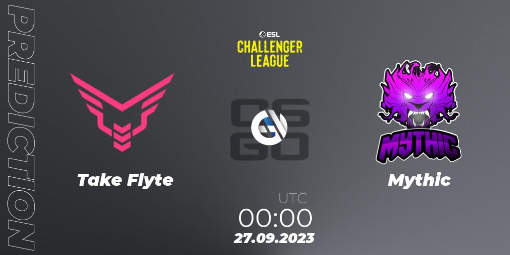 Take Flyte - Mythic: прогноз. 27.09.2023 at 00:00, Counter-Strike (CS2), ESL Challenger League Season 46: North America