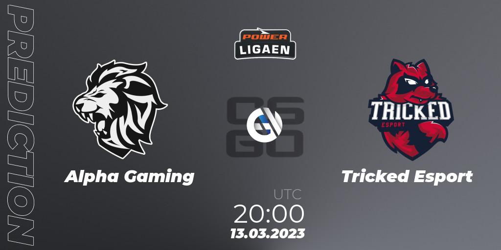 Alpha Gaming - Tricked Esport: прогноз. 13.03.2023 at 20:00, Counter-Strike (CS2), Dust2.dk Ligaen Season 22