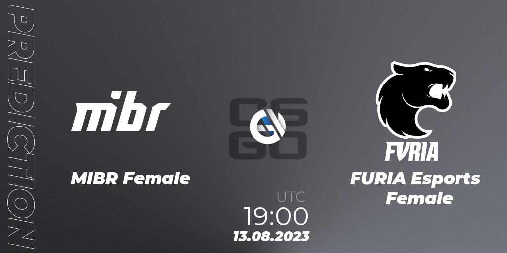 MIBR Female - FURIA Esports Female: прогноз. 13.08.23, CS2 (CS:GO), Gamers Club Women Masters VII