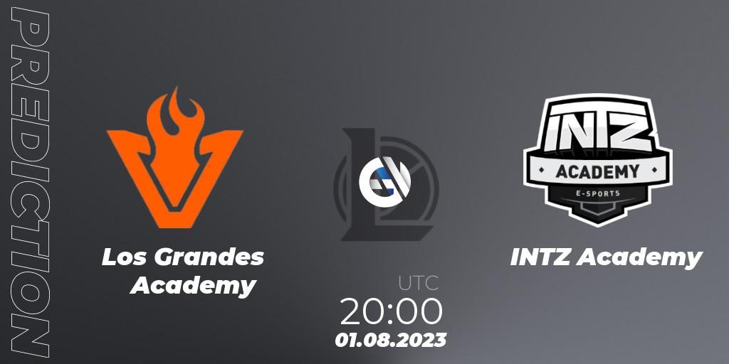Los Grandes Academy - INTZ Academy: прогноз. 01.08.2023 at 20:00, LoL, CBLOL Academy Split 2 2023 - Group Stage