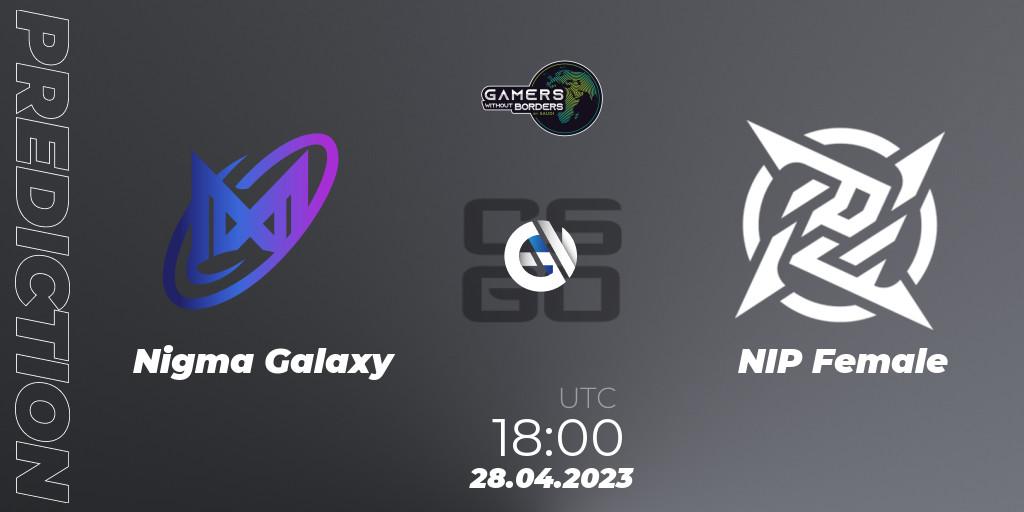 Nigma Galaxy - NIP Female: прогноз. 28.04.2023 at 18:00, Counter-Strike (CS2), Gamers Without Borders Women Charity Cup 2023