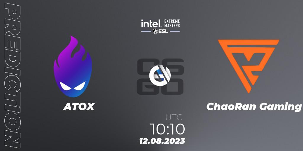 ATOX - ChaoRan Gaming: прогноз. 12.08.23, CS2 (CS:GO), IEM Sydney 2023 Asia Open Qualifier 2