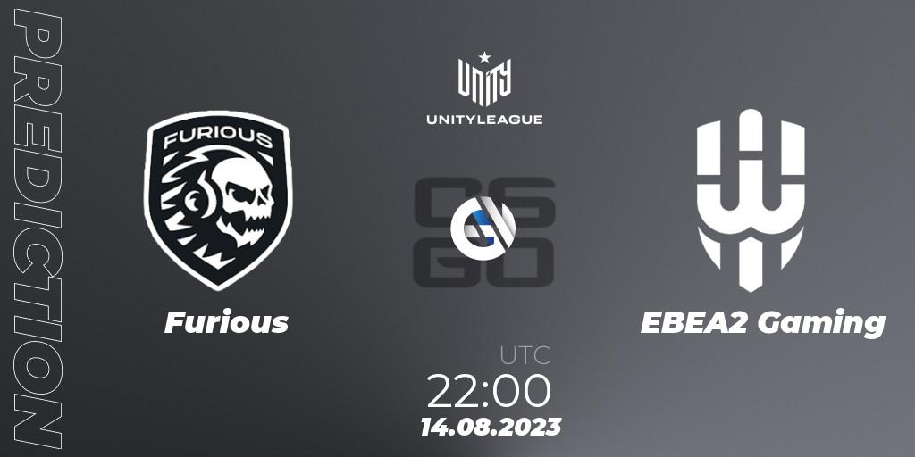 Furious - EBEA2 Gaming: прогноз. 14.08.2023 at 22:00, Counter-Strike (CS2), LVP Unity League Argentina 2023