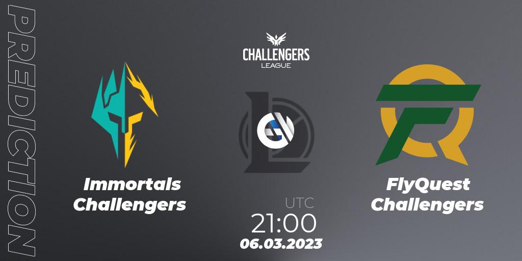 Immortals Challengers - FlyQuest Challengers: прогноз. 06.03.23, LoL, NACL 2023 Spring - Group Stage