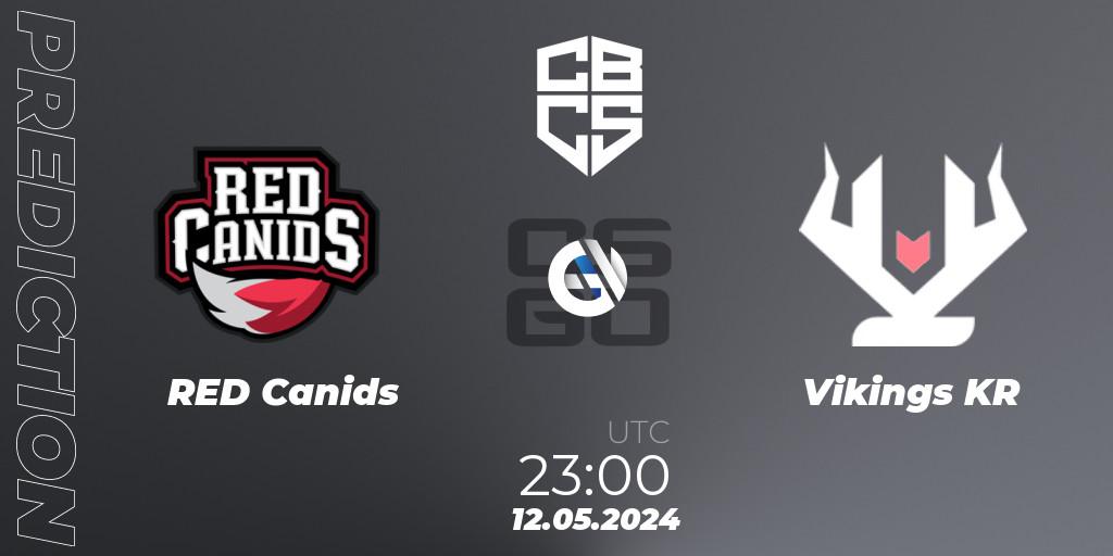 RED Canids - Vikings KR: прогноз. 12.05.2024 at 22:50, Counter-Strike (CS2), CBCS Season 4
