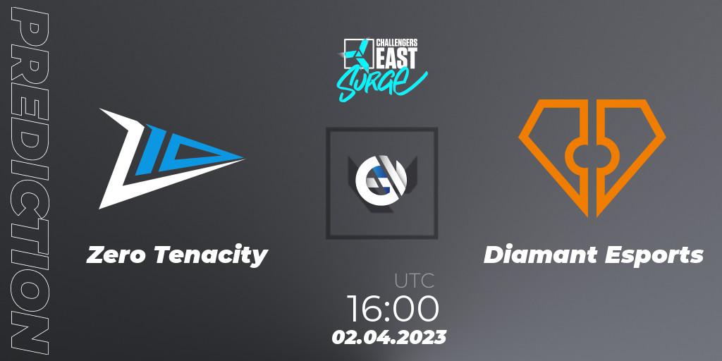 Zero Tenacity - Diamant Esports: прогноз. 02.04.23, VALORANT, VALORANT Challengers 2023 East: Surge Split 2